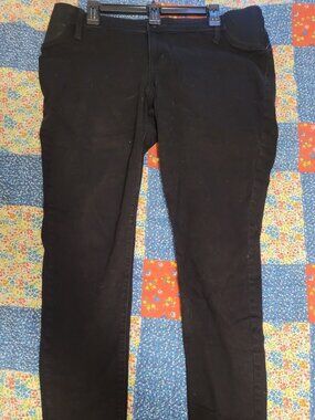 Womens Maternity Black Skinny Jeans Size 14